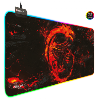 Digipod RGB Gaming Mousepad Oyuncu Mouse pad 90X40 XXL Büyük Oyuncu Mouse Pad Kaymaz Taban  4mm Kalınlık