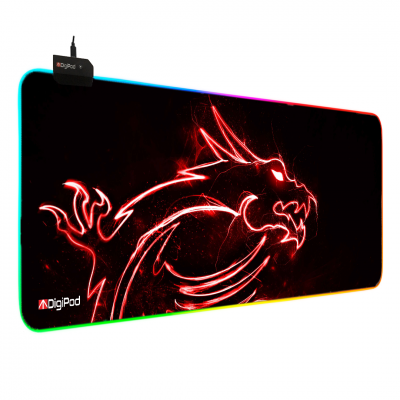 Digipod Rgb Oyuncu Mousepad Rgb Gaming Oyuncu Mouse Pad Kaymaz Taban 70 X 30  4mm Kalınlık